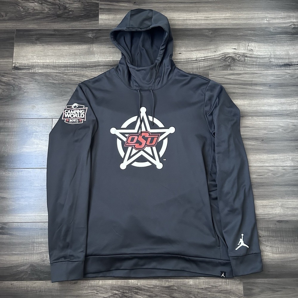 Nike Jordan OSU Cowboys Men's 2XLT Tall 2017 Camping World Bowl Therma Hoodie